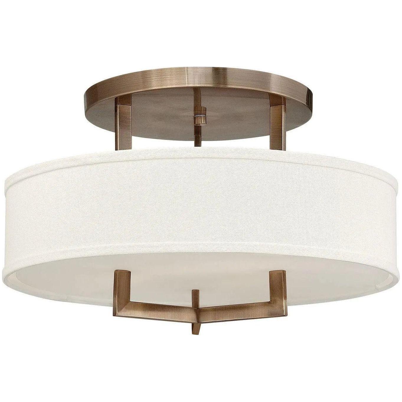 Hinkley Lighting - Hampton 20-Inch Semi-Flush Mount - 3201BR - Canada Light Shop