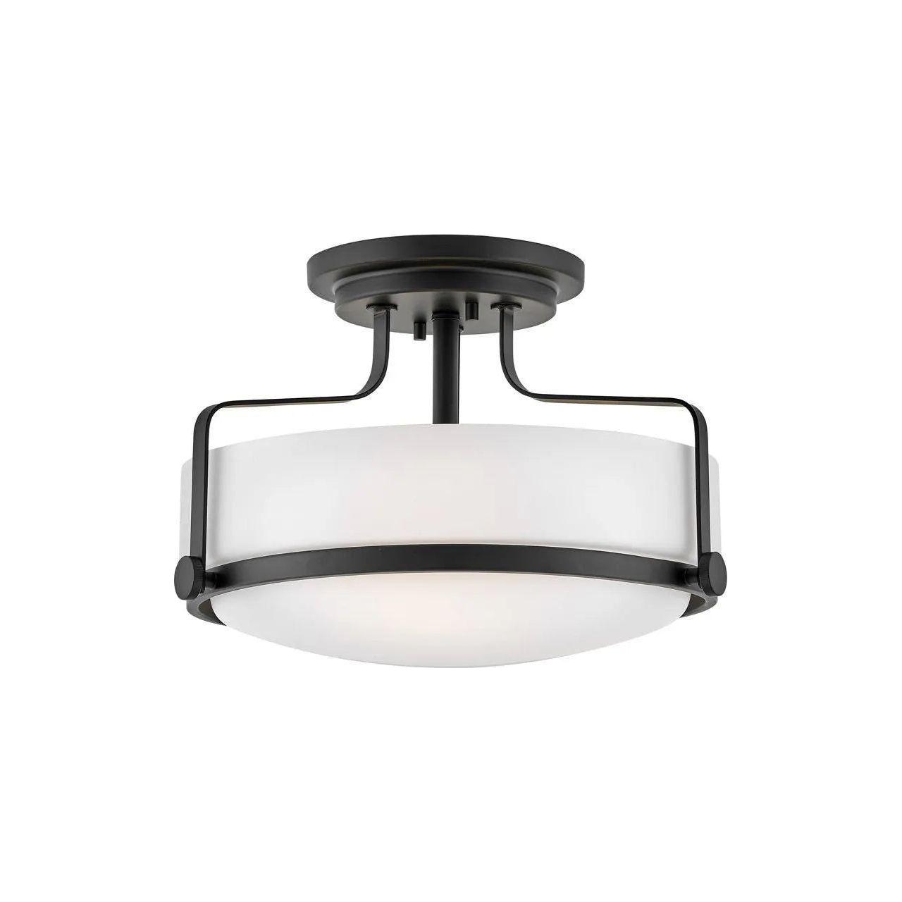 Hinkley Lighting - Harper LED Semi-Flush Mount - 3641BK-LED - Canada Light Shop