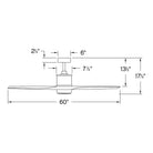 Hinkley Lighting - Hover Ceiling Fan - 900752FBN-LWD - Canada Light Shop
