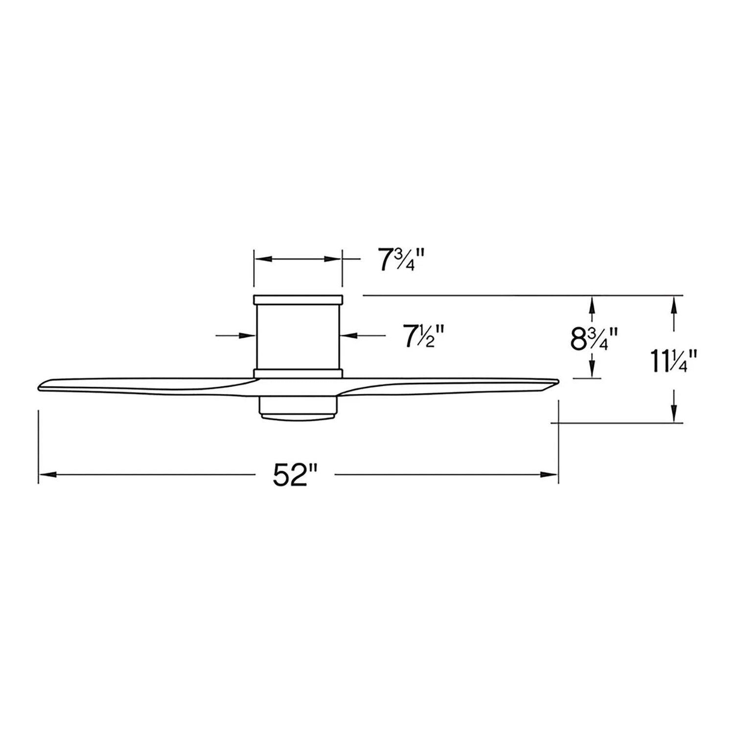 Hinkley Lighting - Hover Flush Ceiling Fan - 900852FBN-LWD - Canada Light Shop