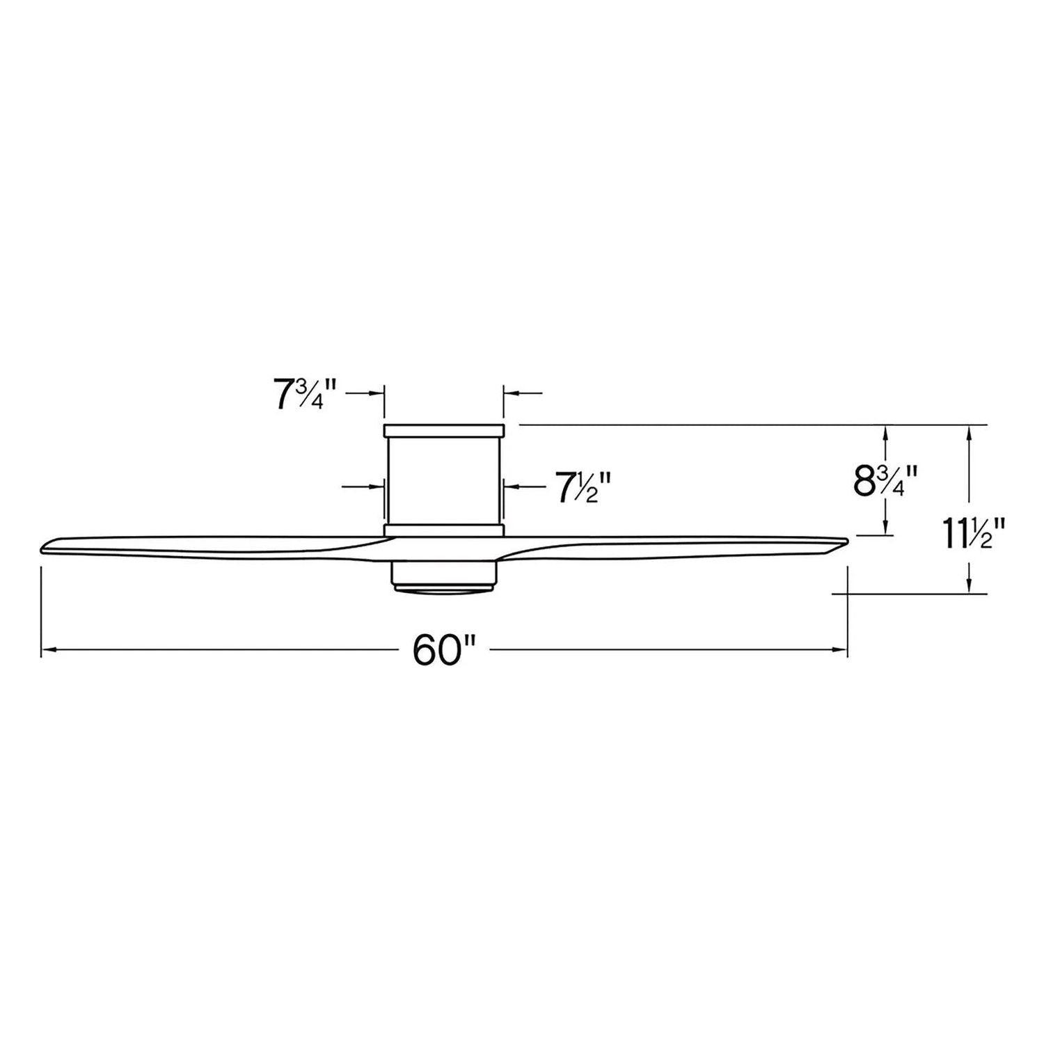 Hinkley Lighting - Hover Flush Ceiling Fan - 900852FBN-LWD - Canada Light Shop