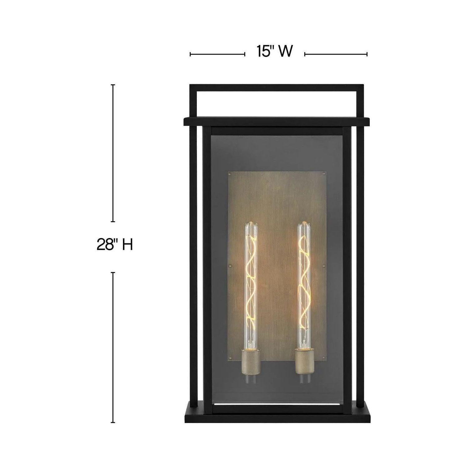 Hinkley Lighting - Langston Wall Mount - 24028BK - Canada Light Shop