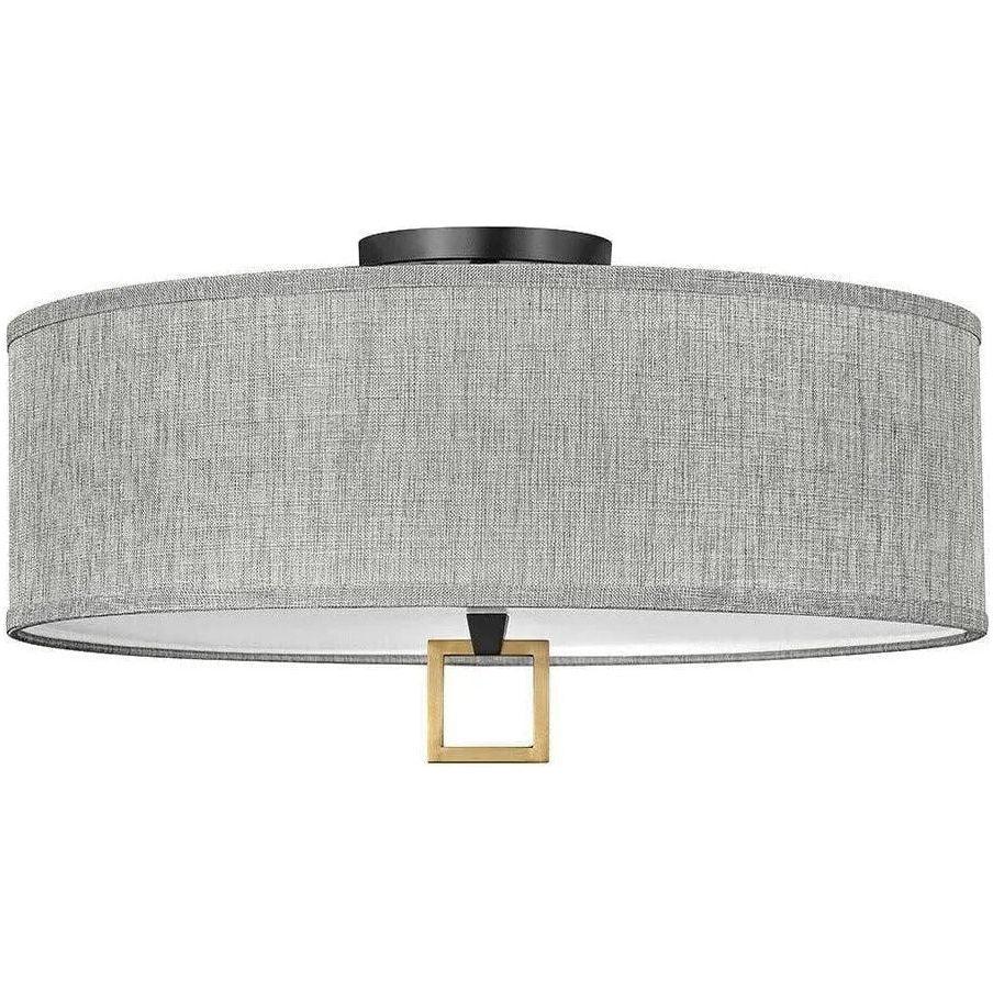 Hinkley Lighting - Link 23-Inch Semi-Flush Mount - 41809BK - Canada Light Shop