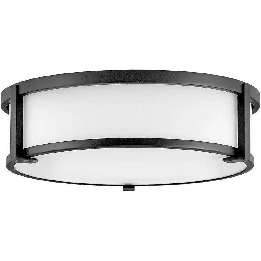 Hinkley Lighting - Lowell 16-Inch Flush Mount - 3243BK - Canada Light Shop