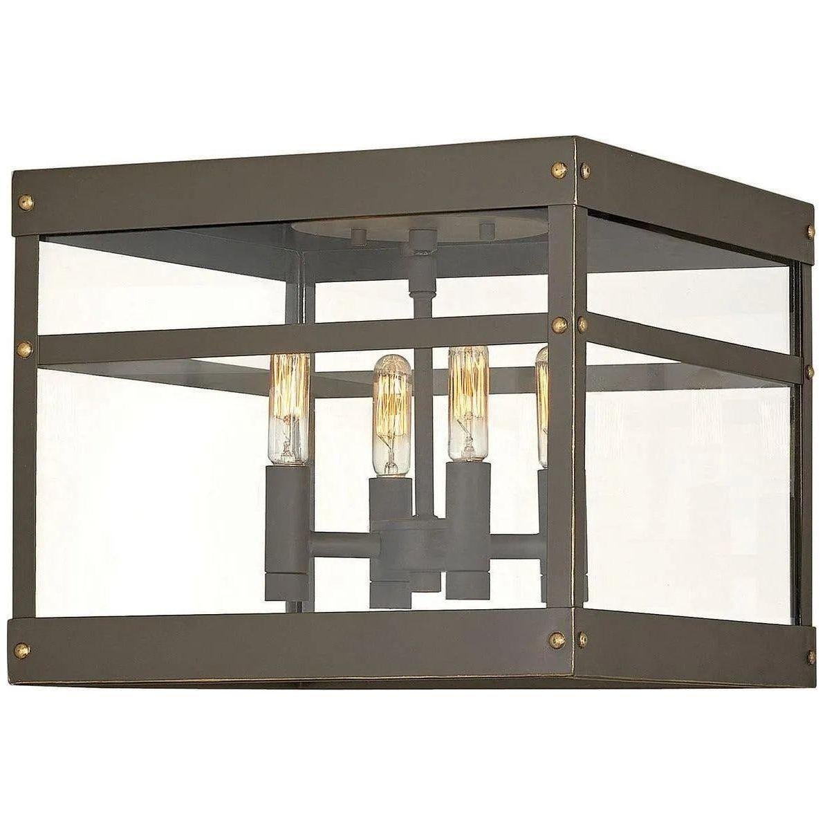 Hinkley Lighting - Porter 12-Inch Outdoor Flush Mount - 2803OZ - Canada Light Shop