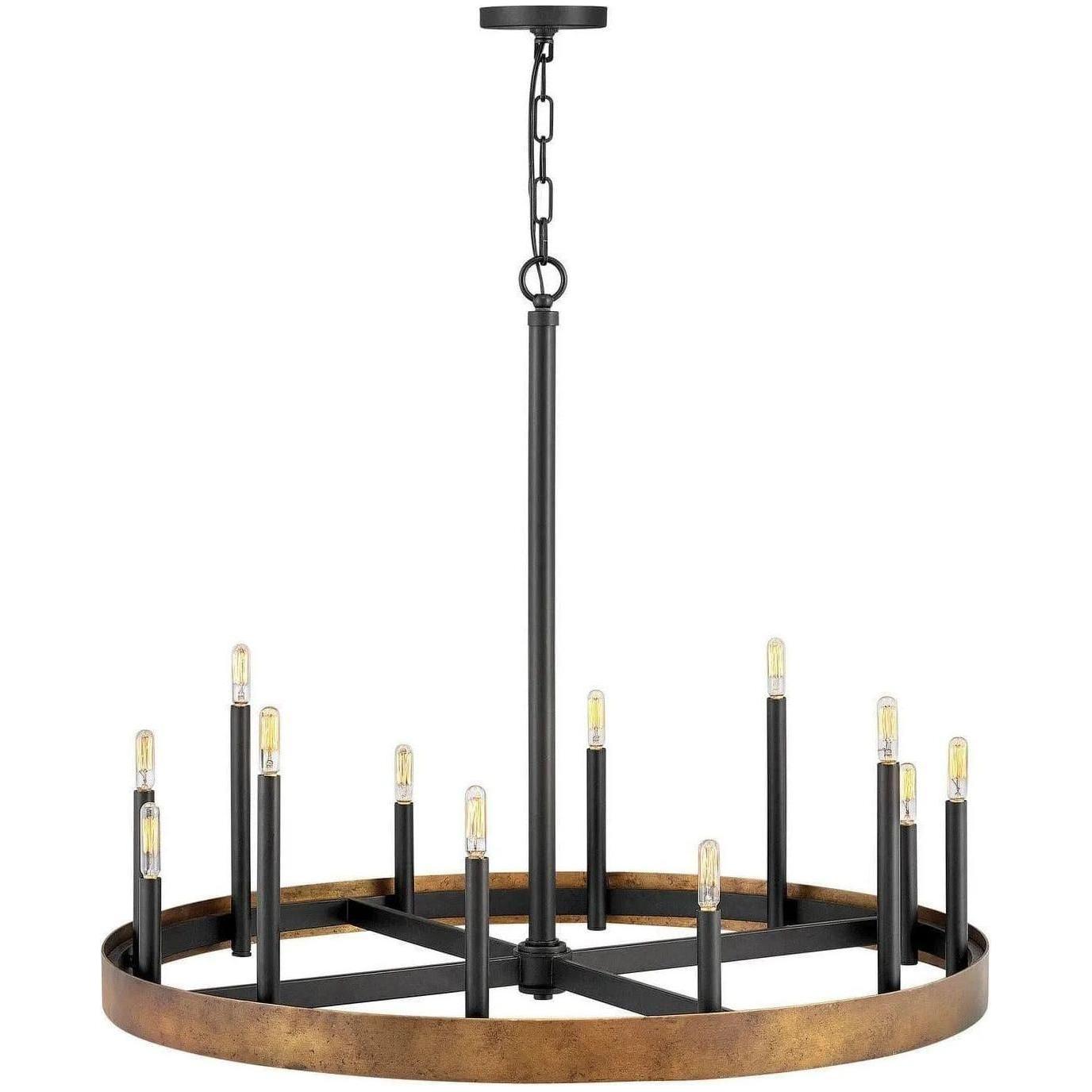 Hinkley Lighting - Wells 35-Inch Chandelier - 3869WA - Canada Light Shop