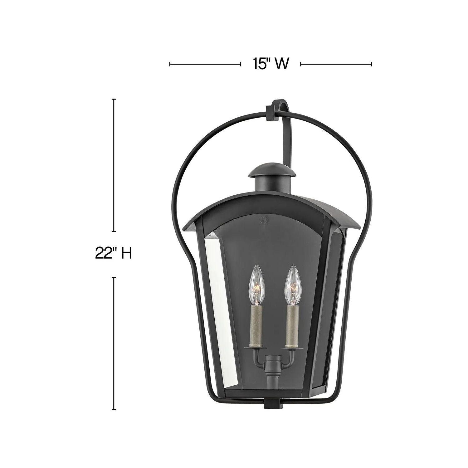 Hinkley Lighting - Yale Wall Mount - 13300BK - Canada Light Shop