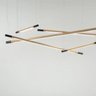 Hollis+Morris - Bennington Linear Pendant - BENN-STD-4FT-OKB-ANT - Canada Light Shop