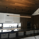 Hollis+Morris - Bennington Up / Down Linear Pendant - BENN-UPDOWN-3FT-OKB-BLK - Canada Light Shop