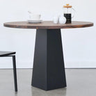 Hollis+Morris - Brockton Dining Table - BROC-LG-OKB-BK - Canada Light Shop