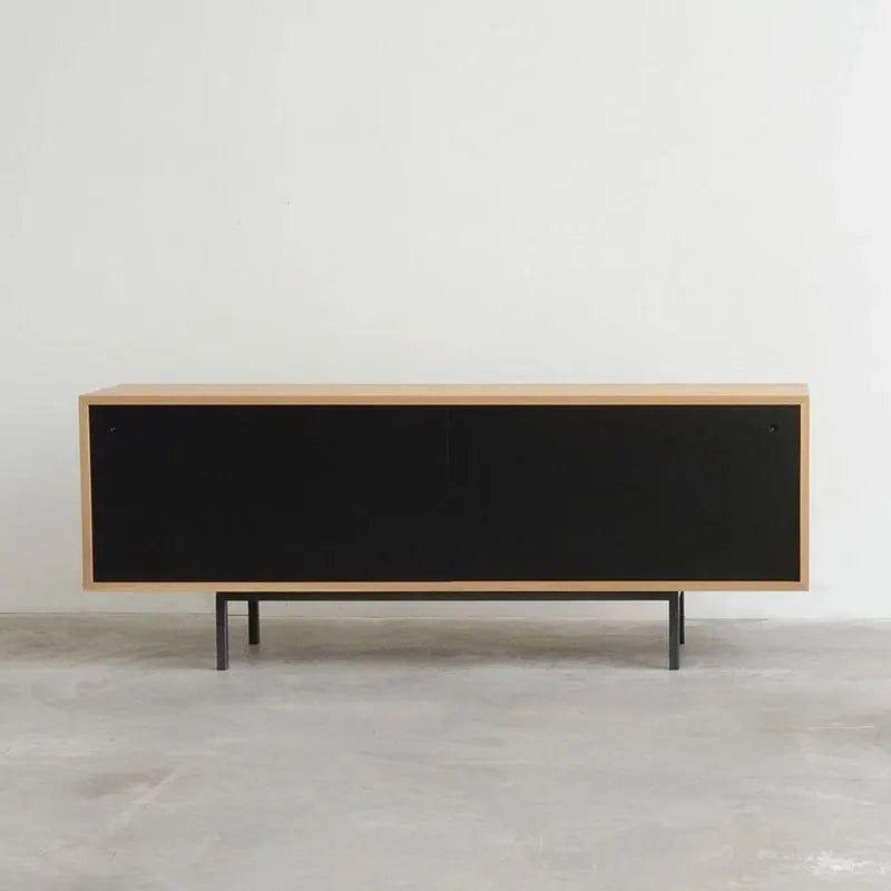 Hollis+Morris - Fairbanks Sideboard - FAIR-LG-OAK-BLK - Canada Light Shop