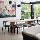 Hollis+Morris - Isthmus Dining Table - ISTH-LG-OAK-BLK-BLACK - Canada Light Shop