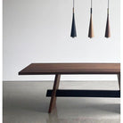 Hollis+Morris - Isthmus Dining Table - ISTH-LG-OAK-BLK-BLACK - Canada Light Shop