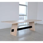 Hollis+Morris - Isthmus Dining Table - ISTH-LG-OAK-BLK-BLACK - Canada Light Shop