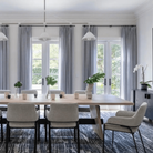 Hollis+Morris - Isthmus Dining Table - ISTH-LG-OAK-BLK-BLACK - Canada Light Shop