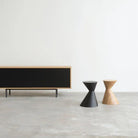 Hollis+Morris - Oldtown Stool - OLDT-OAK-BLK - Canada Light Shop