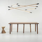 Hollis+Morris - Pier Dining Table - PIER-LG-OKB-BK - Canada Light Shop