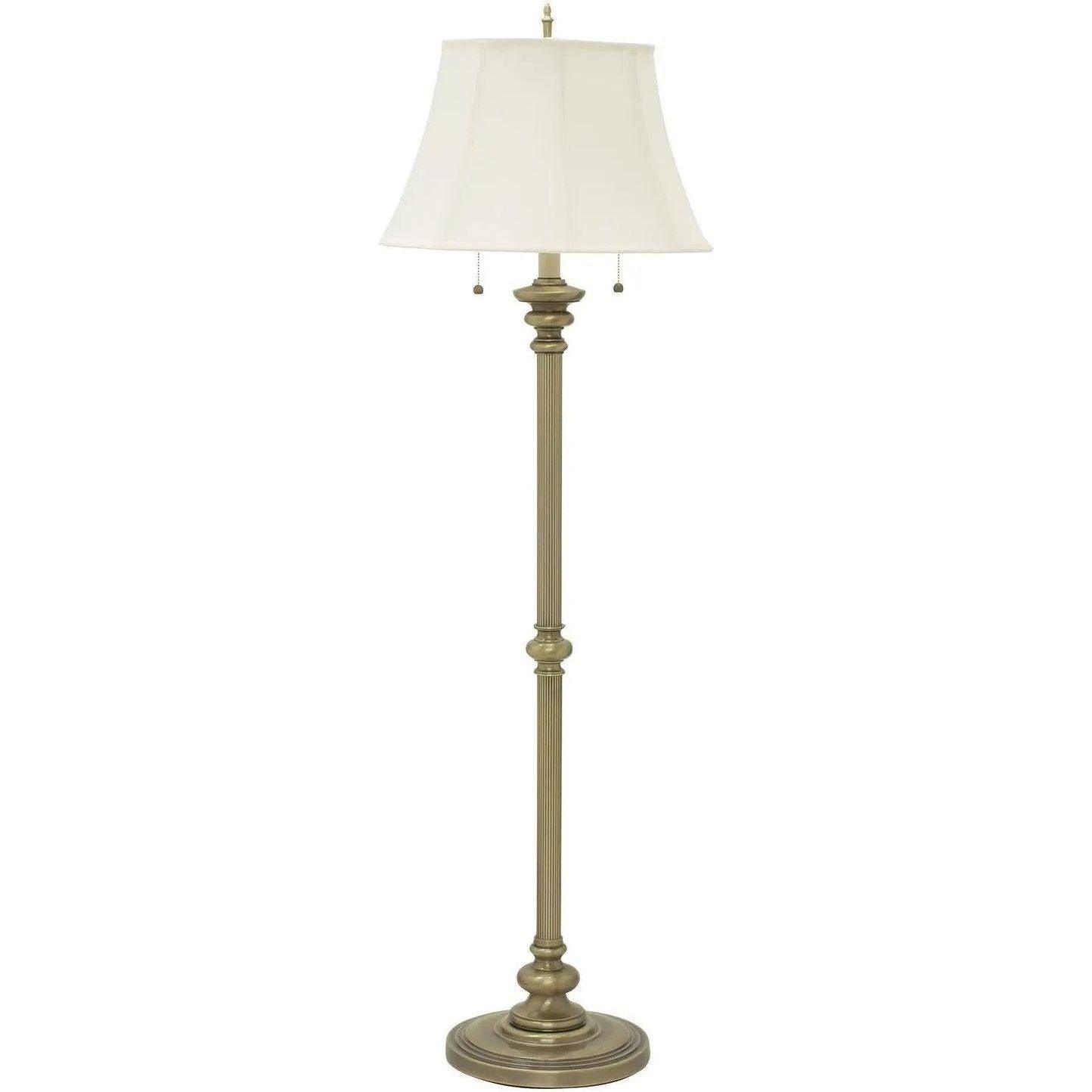 House of Troy - Newport Two Light Floor Lamp - N601-AB - Canada Light Shop