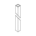 Hubbardton Forge - 7' Square Outdoor Post - 390172-77 - Canada Light Shop