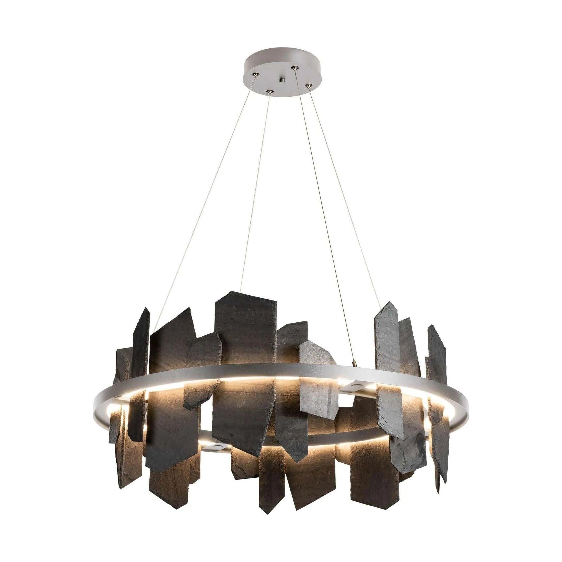 Hubbardton Forge - Ardesia Circular LED Pendant - 139665-LED-STND-82-SL - Canada Light Shop