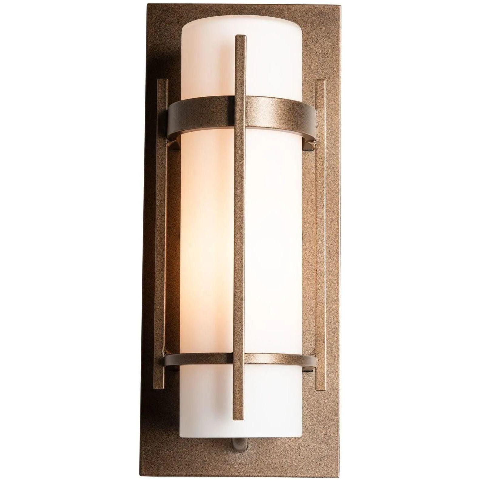 Hubbardton Forge - Banded 12-Inch One Light Outdoor Wall Sconce - 305892-SKT-75-GG0066 - Canada Light Shop