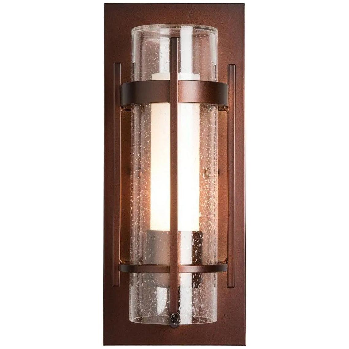 Hubbardton Forge - Banded 12-Inch One Light Outdoor Wall Sconce - 305896-SKT-73-ZS0654 - Canada Light Shop