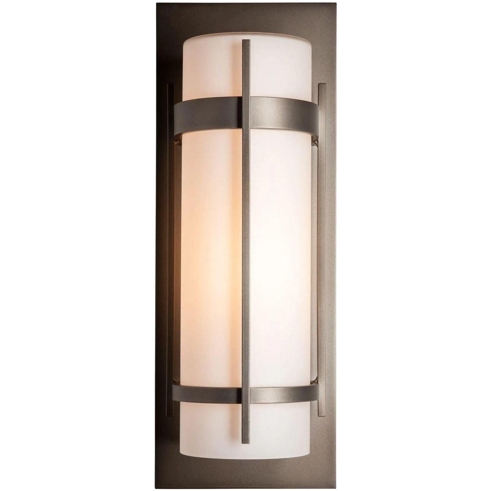 Hubbardton Forge - Banded 20-Inch One Light Outdoor Wall Sconce - 305894-SKT-77-GG0037 - Canada Light Shop