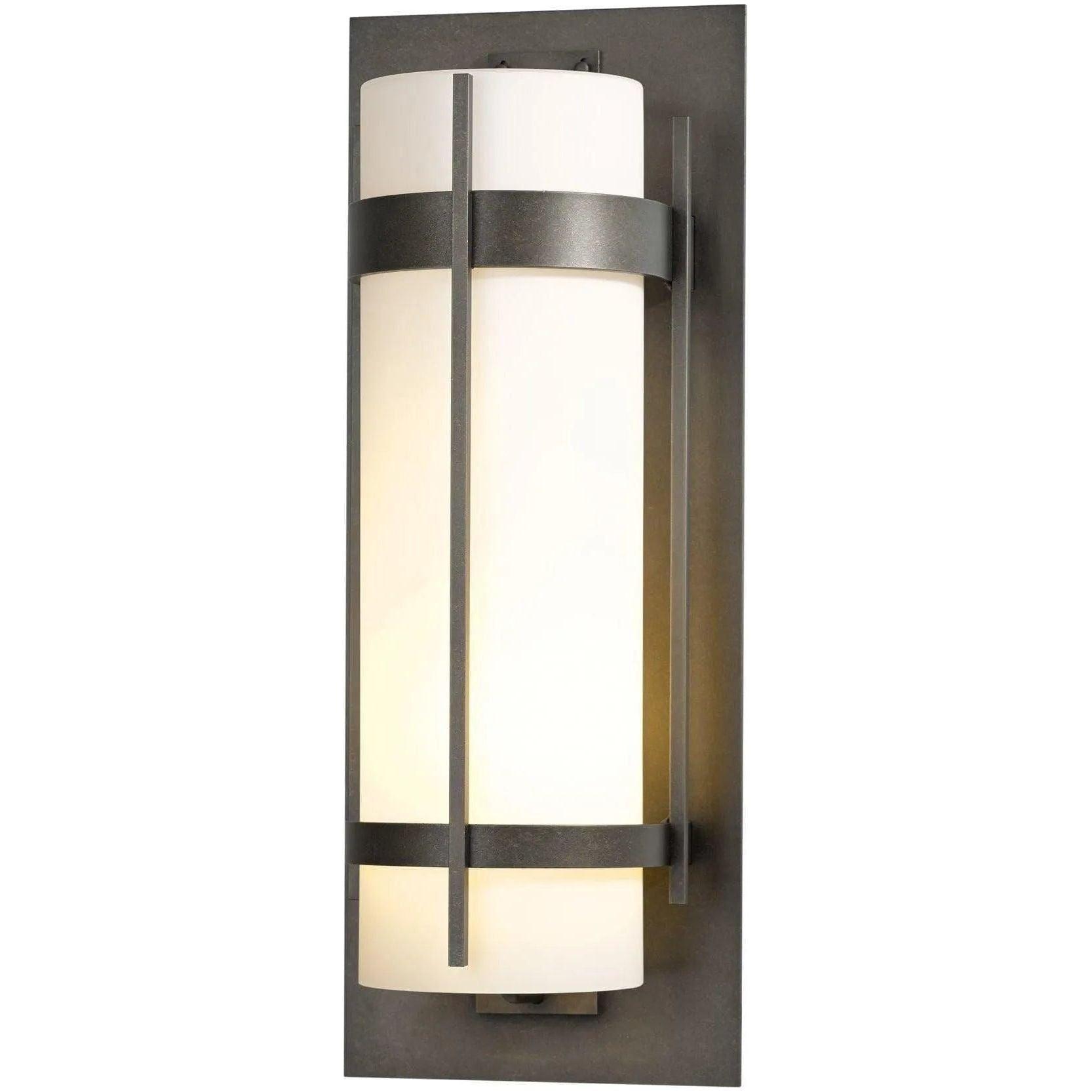 Hubbardton Forge - Banded 25-Inch One Light Outdoor Wall Sconce - 305895-SKT-77-GG0240 - Canada Light Shop