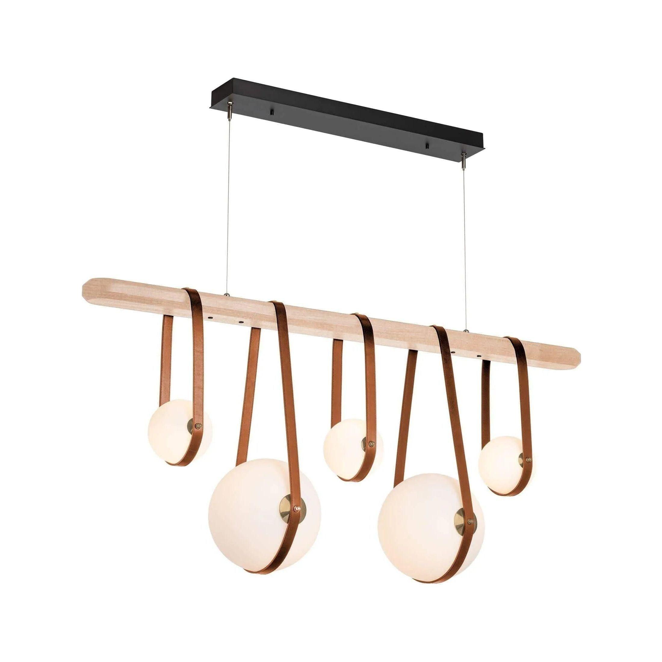 Hubbardton Forge - Derby Linear 5-Light LED Pendant - 131046-LED-STND-10-27-LC-WD-GG0701 - Canada Light Shop