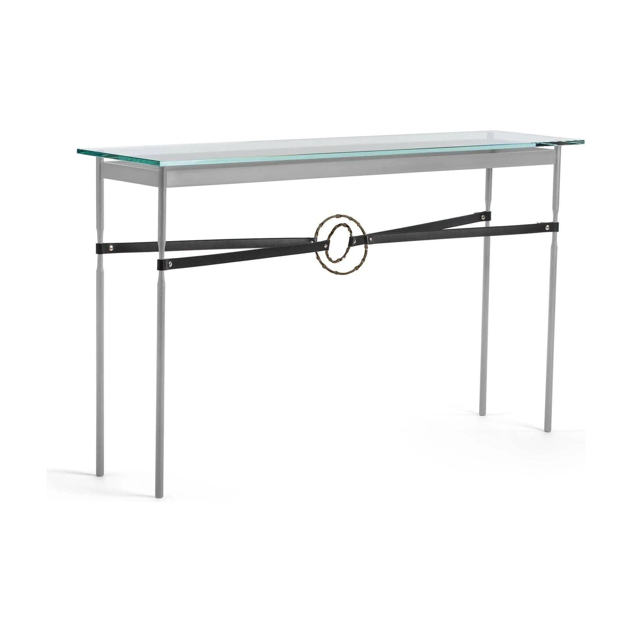 Hubbardton Forge - Equus Black Leather Console Table - 750118-82-05-LK-VA0714 - Canada Light Shop