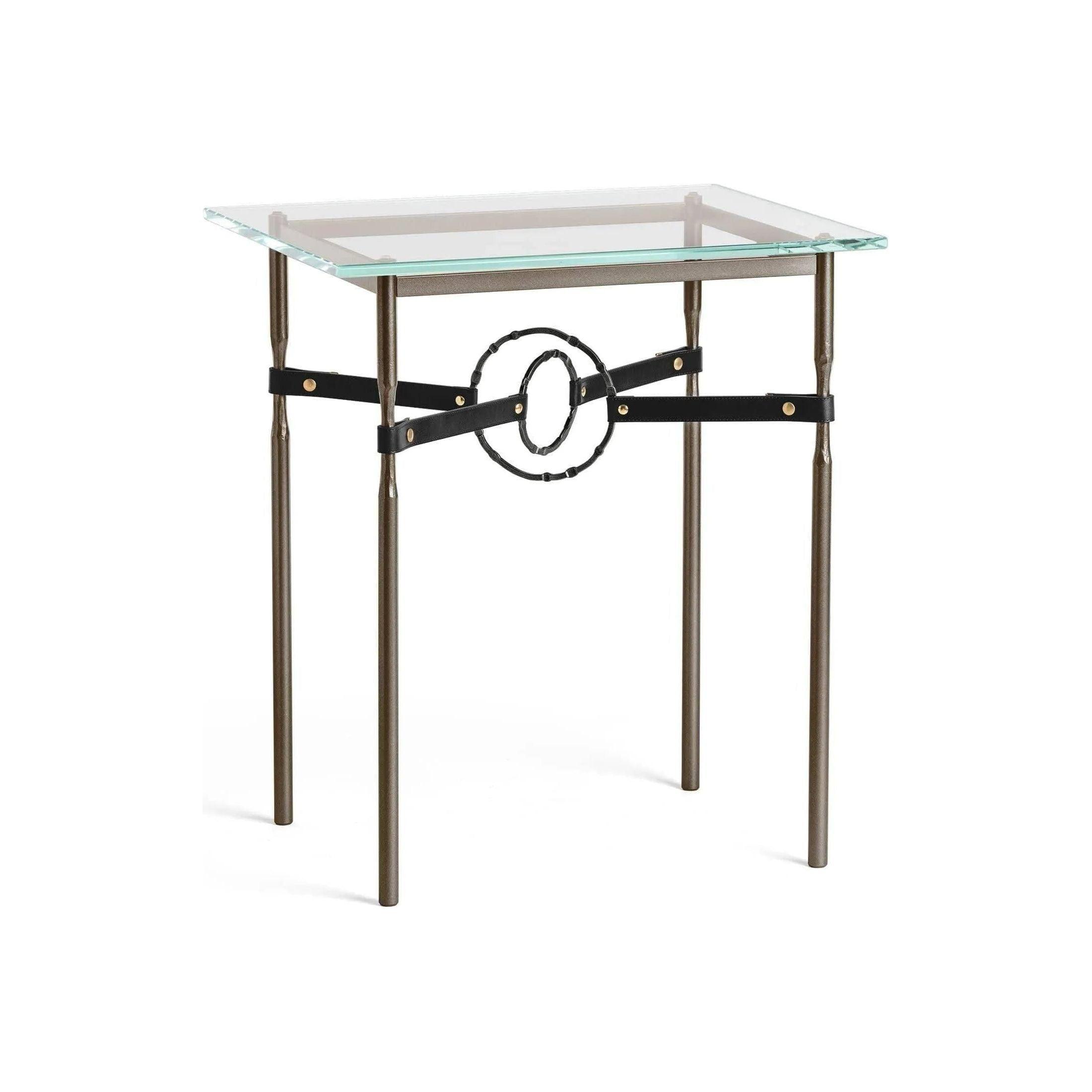 Hubbardton Forge - Equus Black Leather Side Table - 750116-05-10-LK-VA0717 - Canada Light Shop