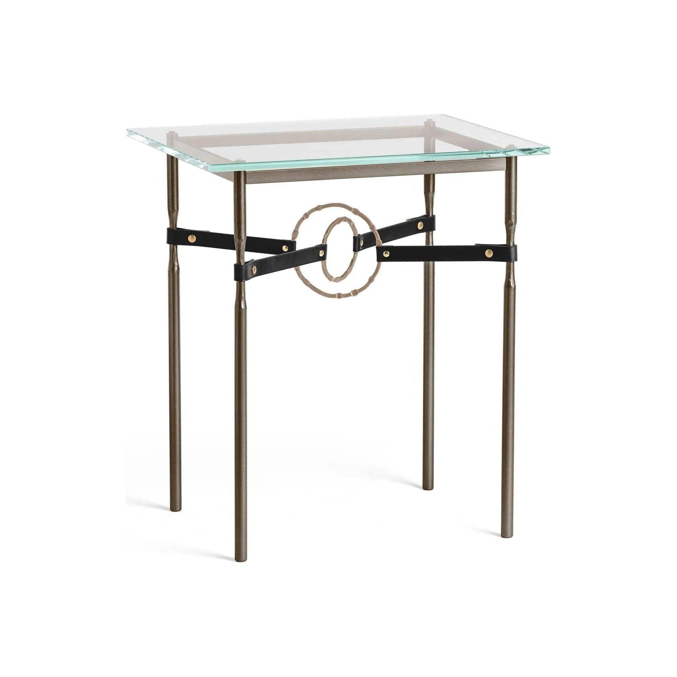 Hubbardton Forge - Equus Black Leather Side Table - 750116-05-84-LK-VA0717 - Canada Light Shop