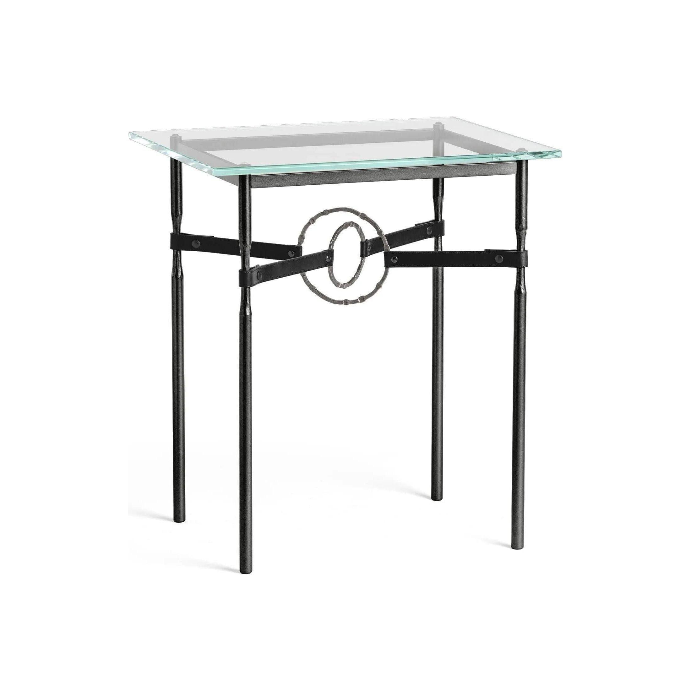 Hubbardton Forge - Equus Black Leather Side Table - 750116-10-07-LK-VA0717 - Canada Light Shop