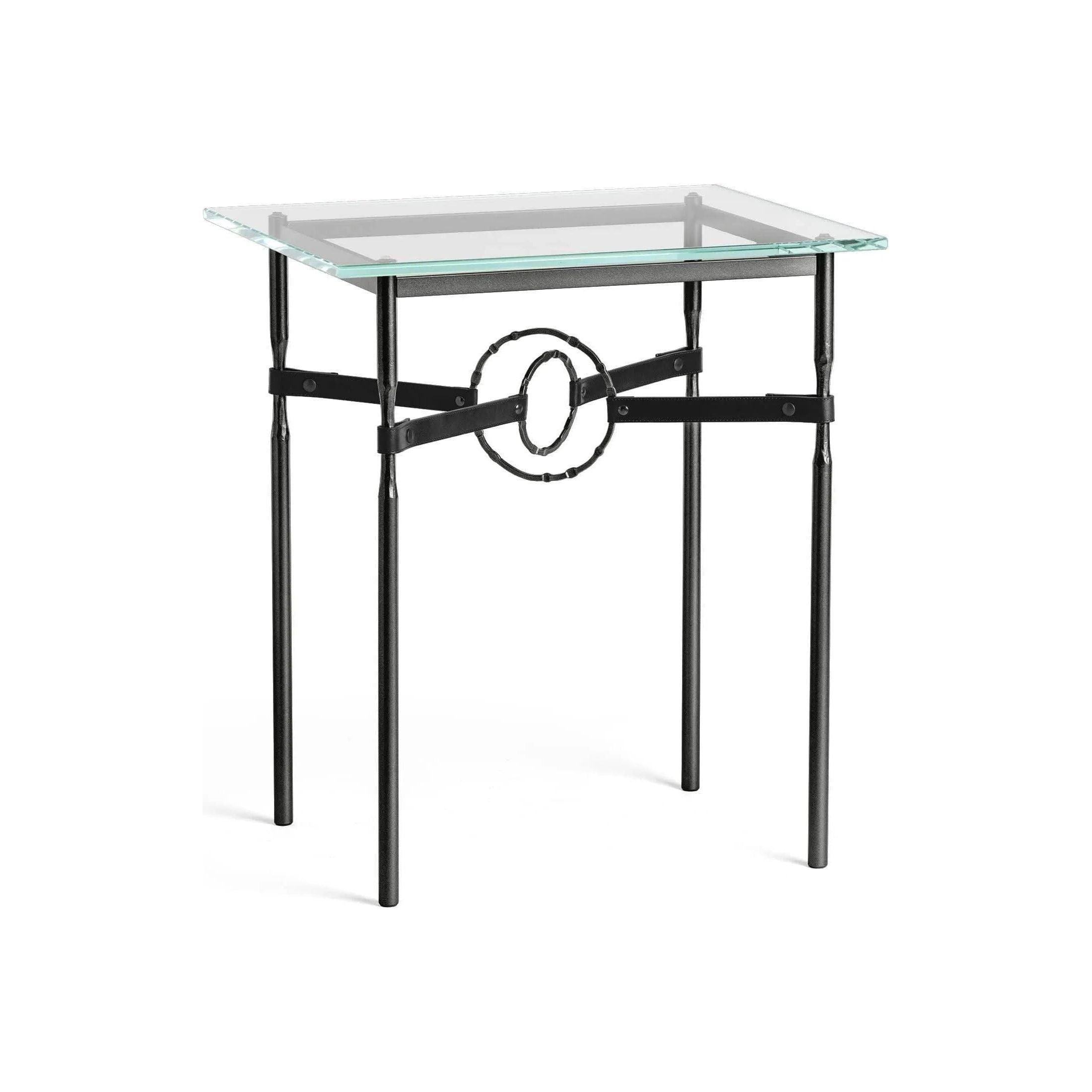 Hubbardton Forge - Equus Black Leather Side Table - 750116-10-10-LK-VA0717 - Canada Light Shop