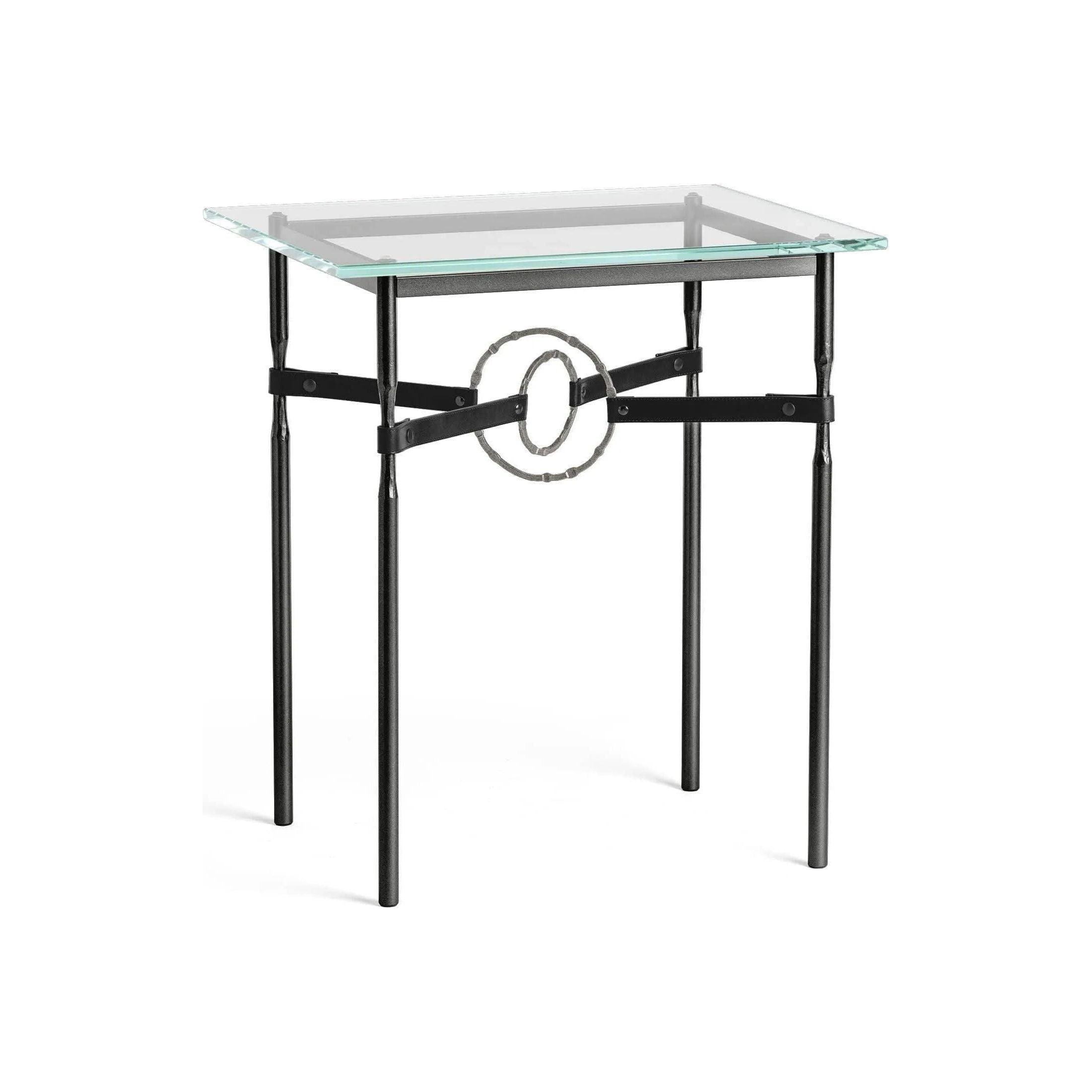 Hubbardton Forge - Equus Black Leather Side Table - 750116-10-20-LK-VA0717 - Canada Light Shop
