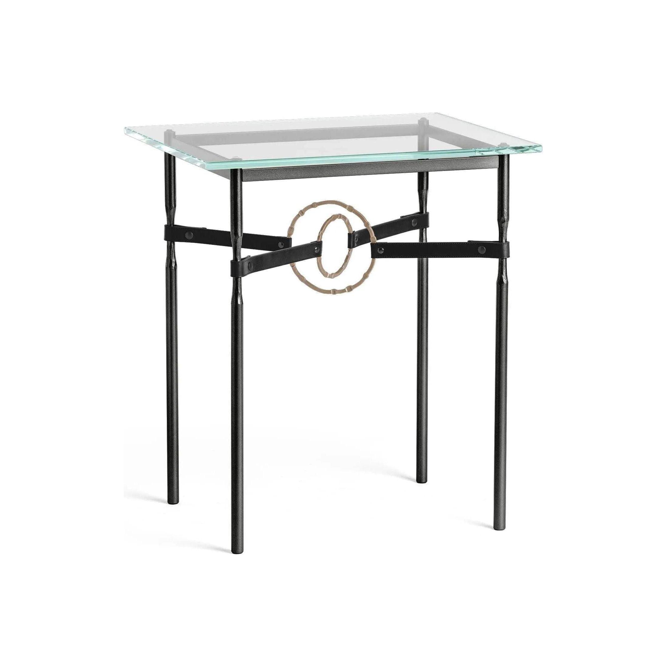 Hubbardton Forge - Equus Black Leather Side Table - 750116-10-84-LK-VA0717 - Canada Light Shop