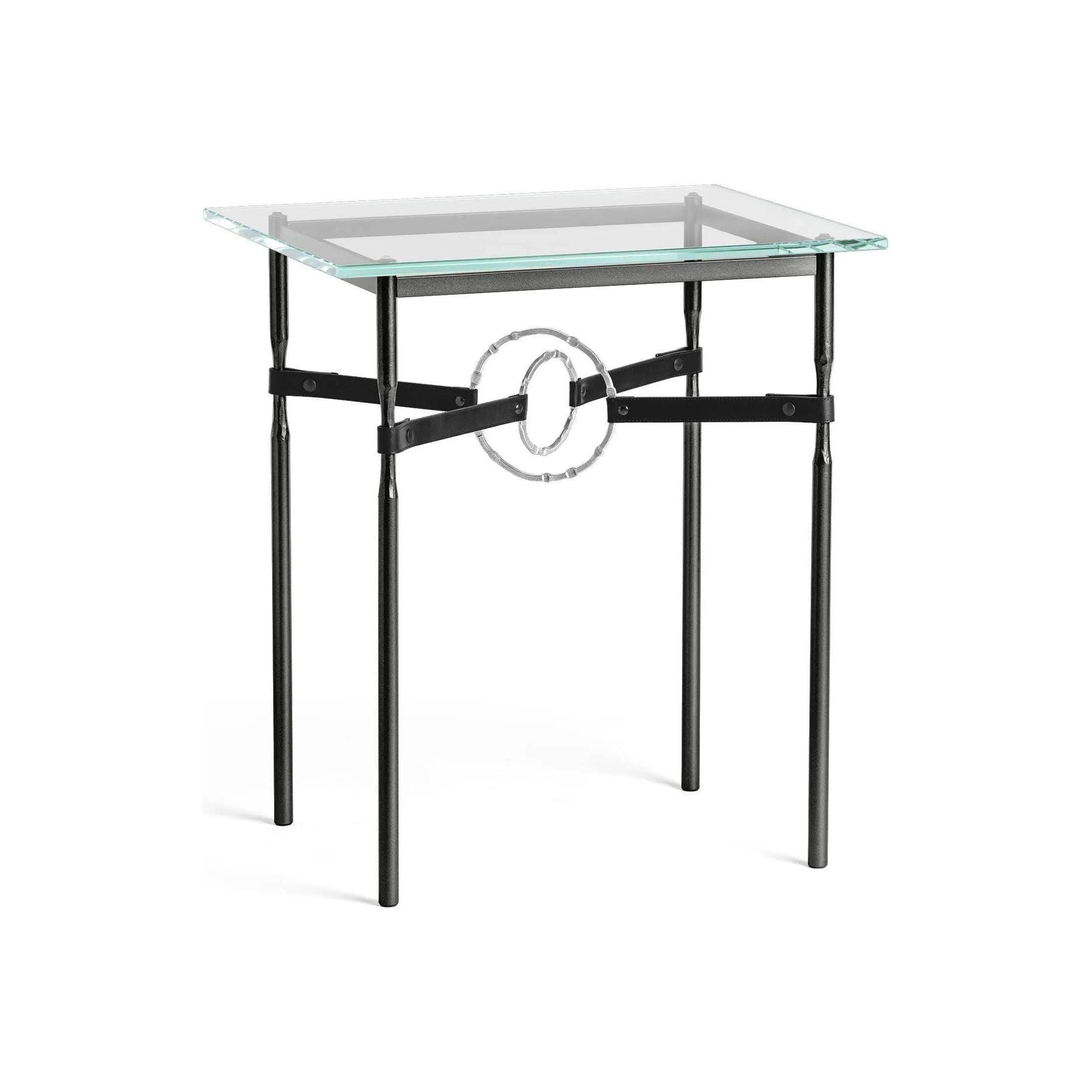 Hubbardton Forge - Equus Black Leather Side Table - 750116-10-85-LK-VA0717 - Canada Light Shop