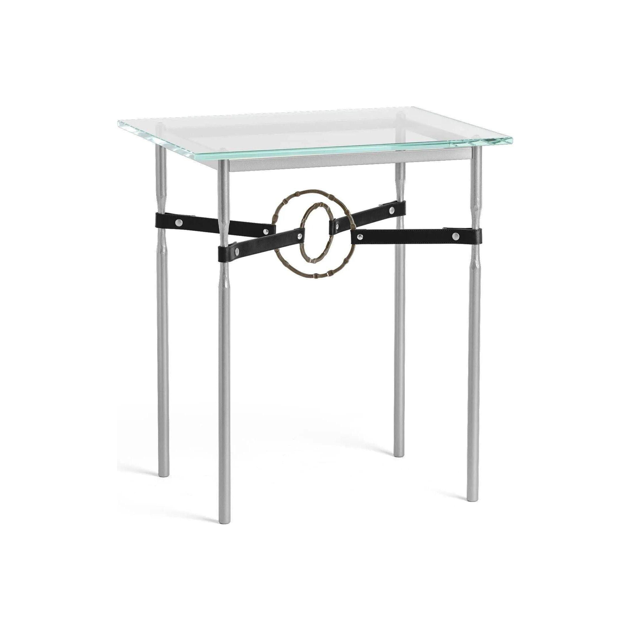 Hubbardton Forge - Equus Black Leather Side Table - 750116-82-05-LK-VA0717 - Canada Light Shop