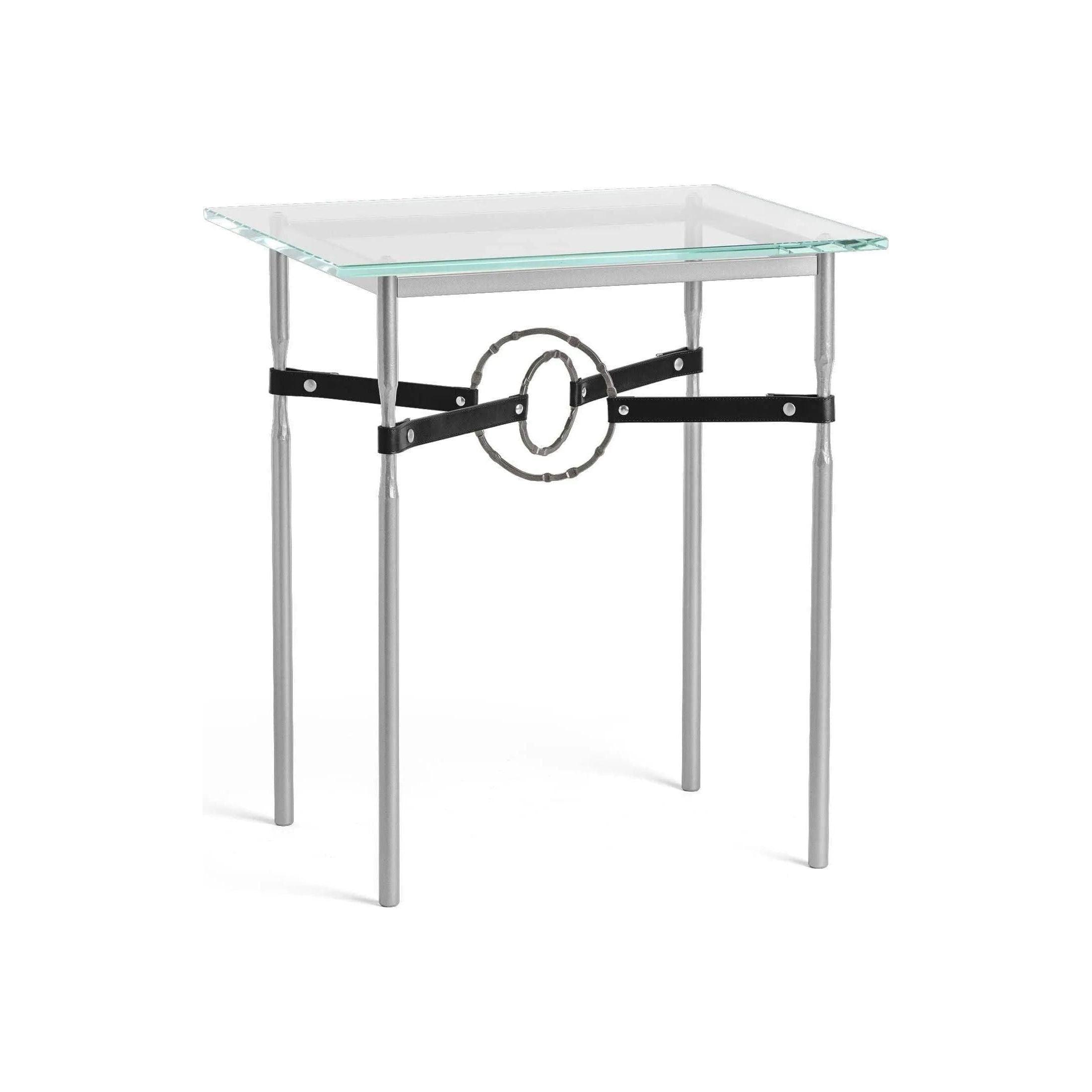Hubbardton Forge - Equus Black Leather Side Table - 750116-82-07-LK-VA0717 - Canada Light Shop