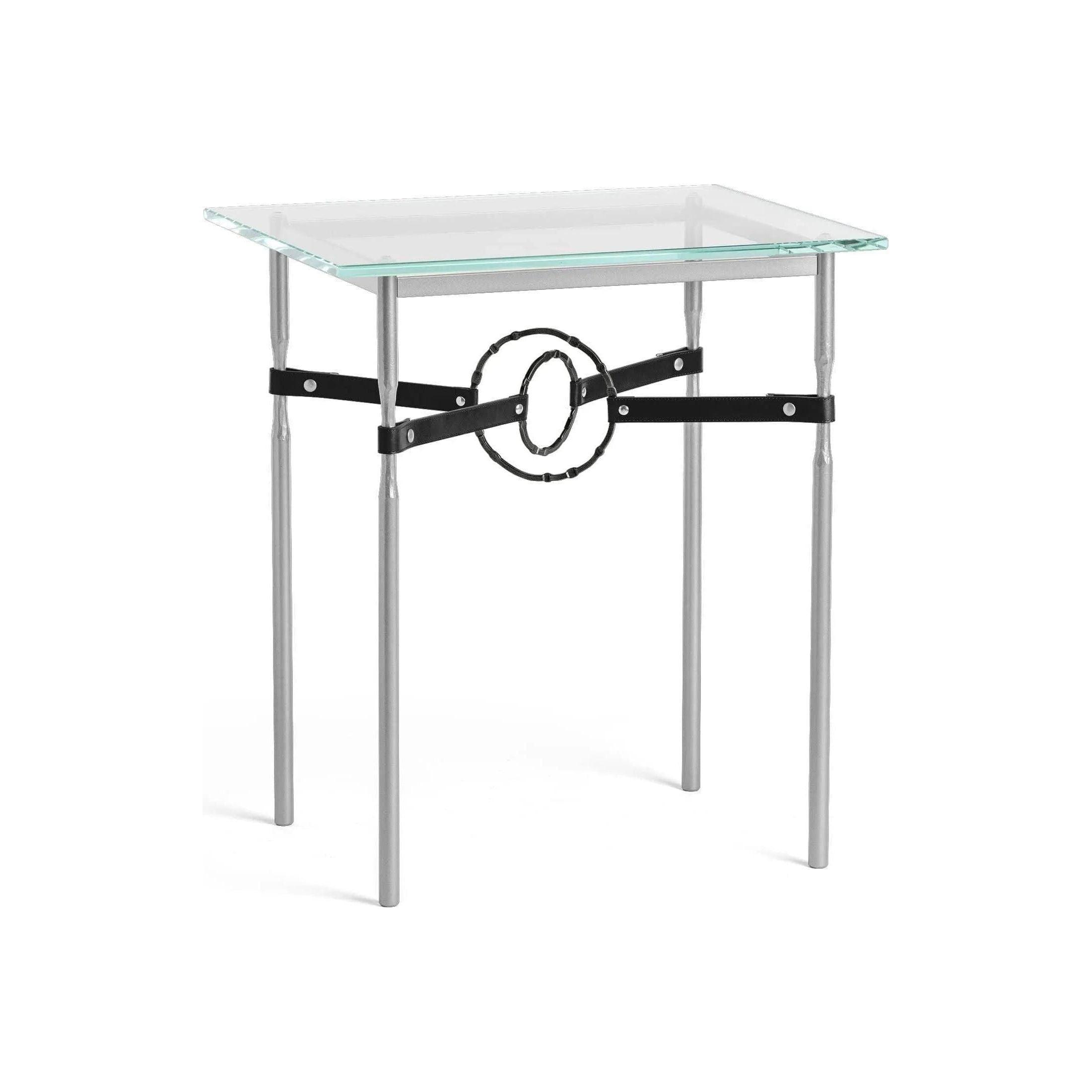 Hubbardton Forge - Equus Black Leather Side Table - 750116-82-10-LK-VA0717 - Canada Light Shop