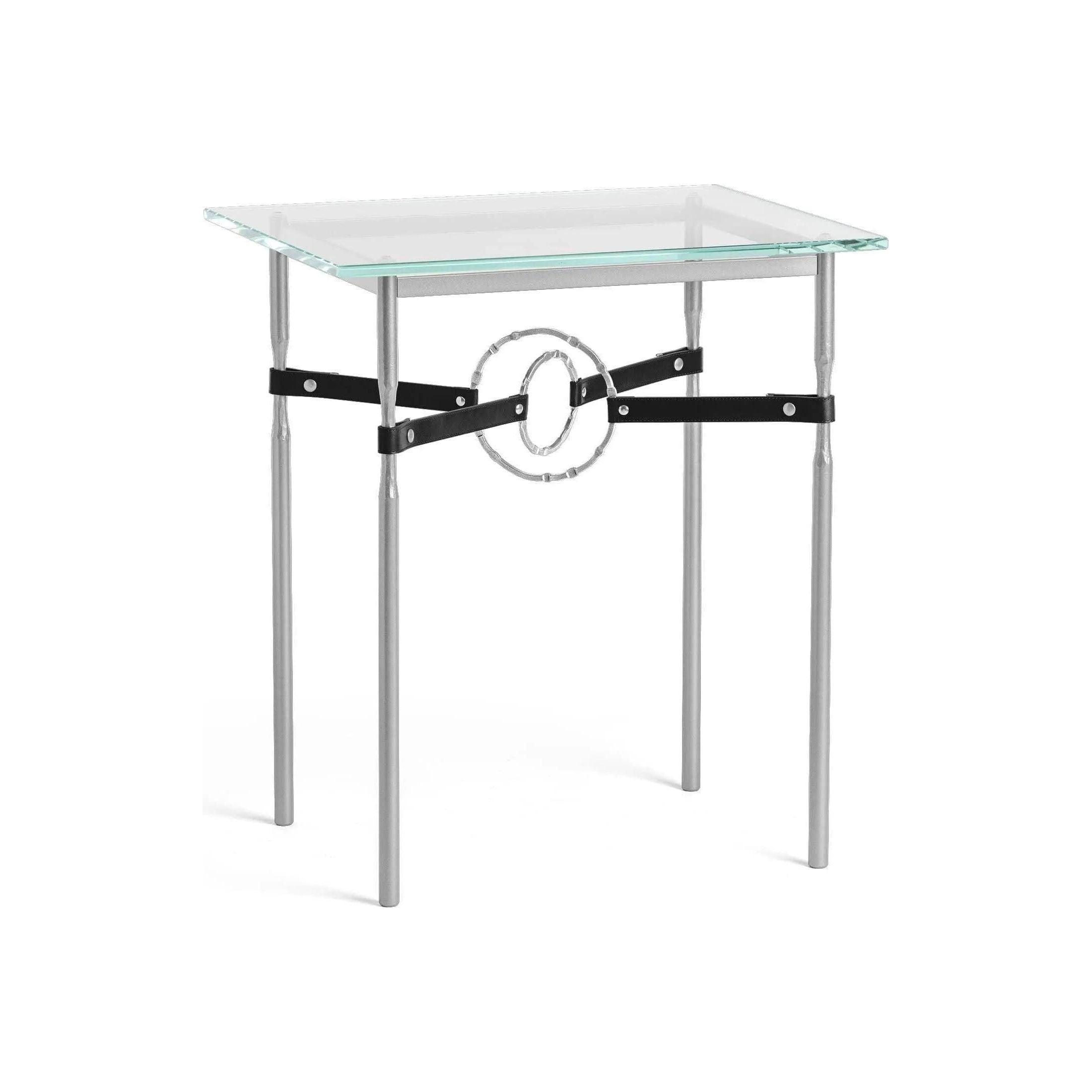 Hubbardton Forge - Equus Black Leather Side Table - 750116-82-85-LK-VA0717 - Canada Light Shop