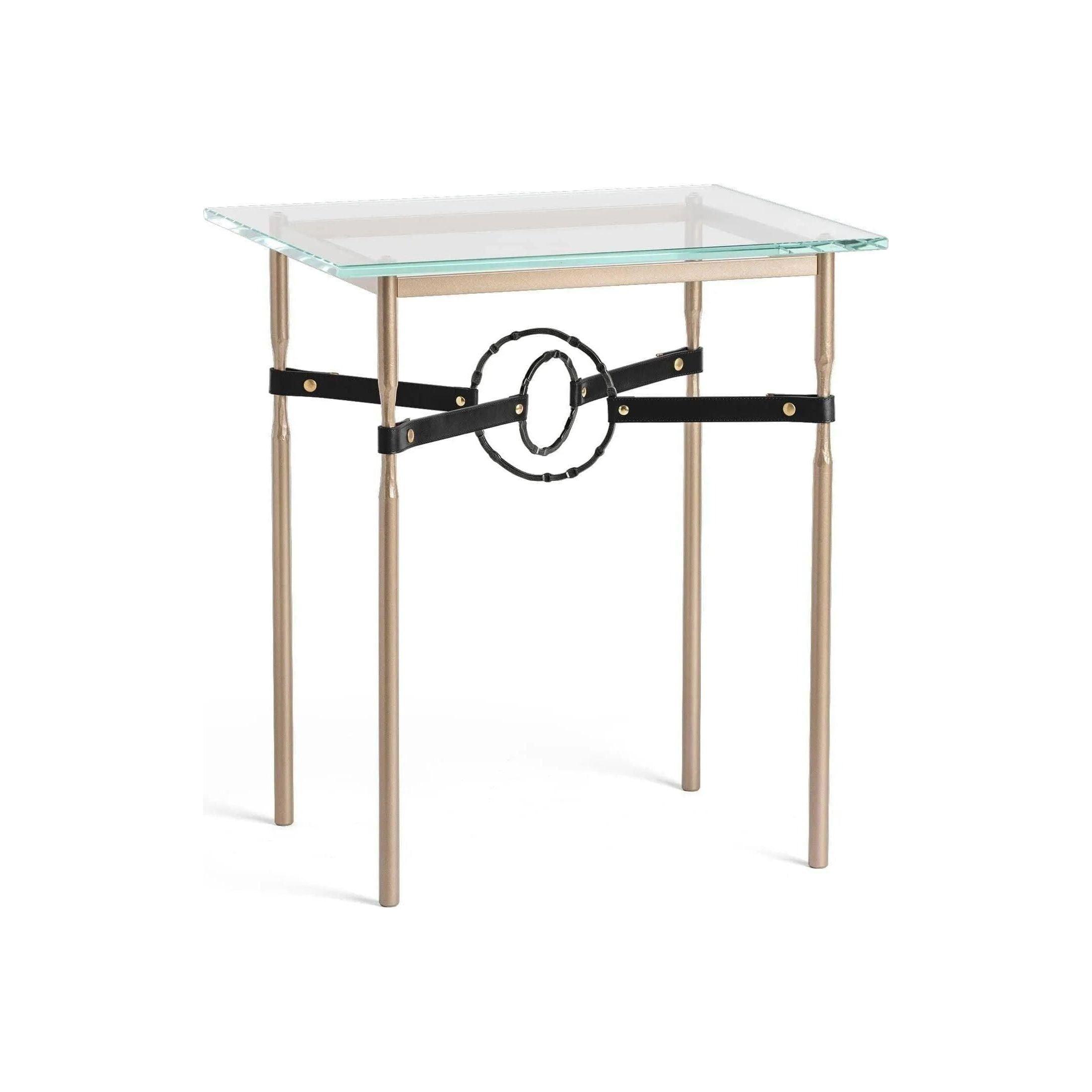 Hubbardton Forge - Equus Black Leather Side Table - 750116-84-10-LK-VA0717 - Canada Light Shop