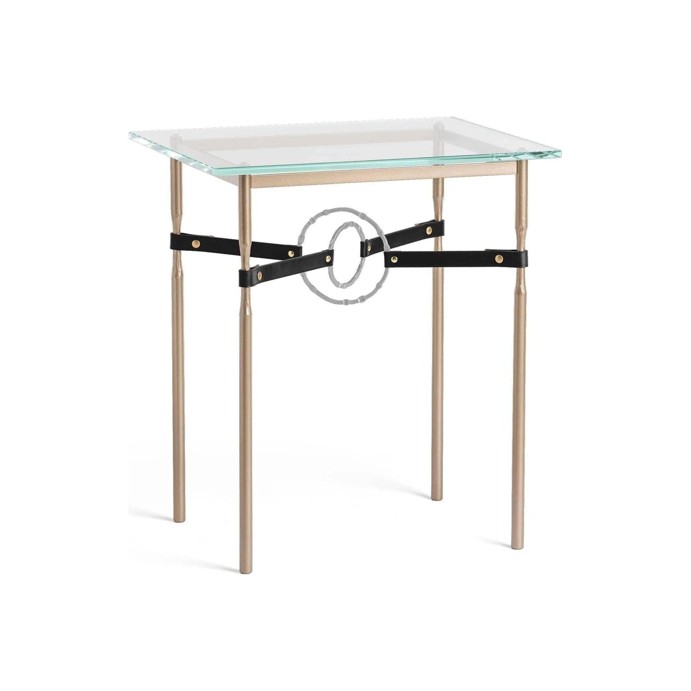 Hubbardton Forge - Equus Black Leather Side Table - 750116-84-82-LK-VA0717 - Canada Light Shop