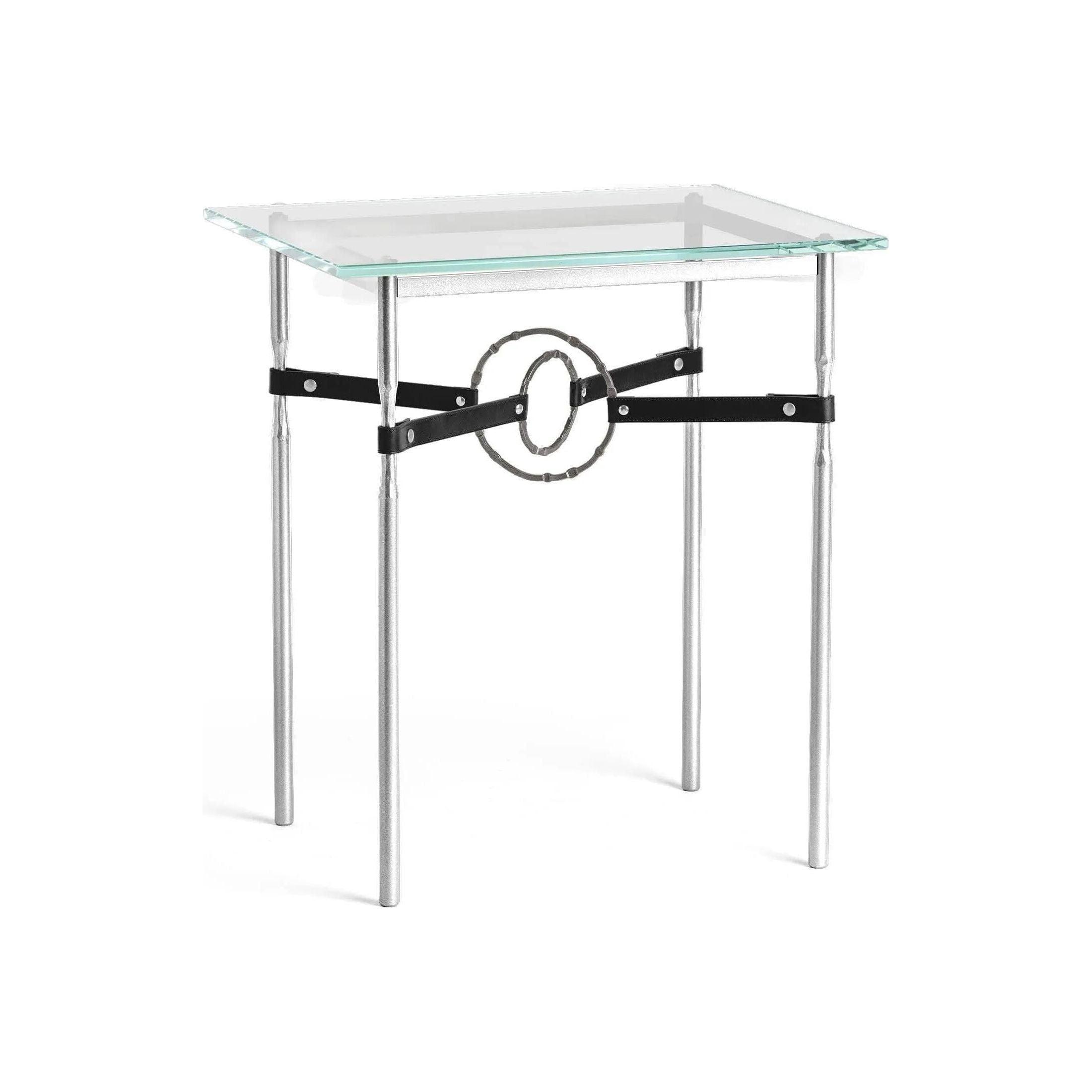 Hubbardton Forge - Equus Black Leather Side Table - 750116-85-07-LK-VA0717 - Canada Light Shop