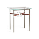 Hubbardton Forge - Equus Brown Leather Side Table - 750116-05-82-LB-VA0717 - Canada Light Shop