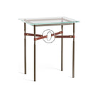 Hubbardton Forge - Equus Brown Leather Side Table - 750116-05-85-LB-VA0717 - Canada Light Shop