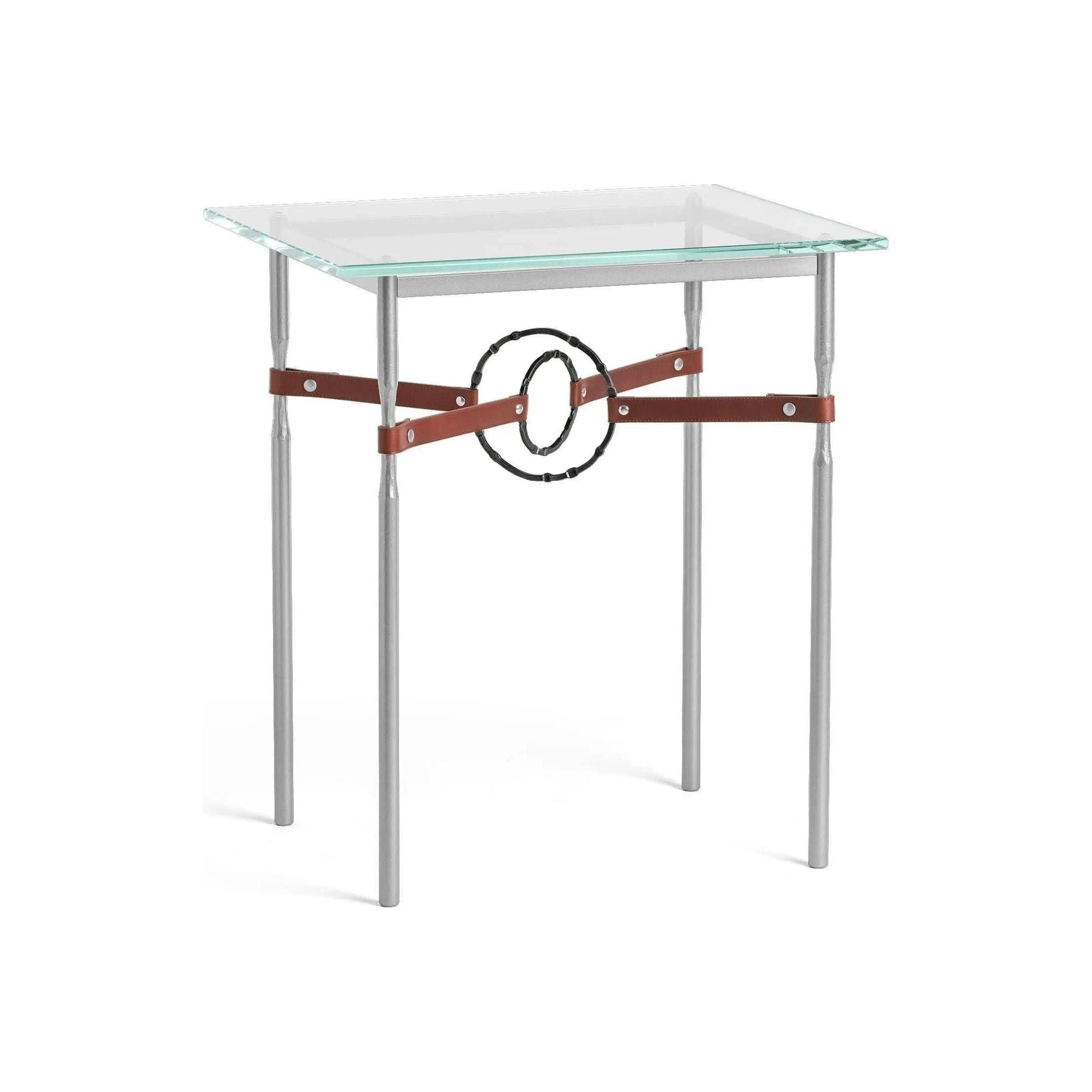 Hubbardton Forge - Equus Brown Leather Side Table - 750116-82-10-LB-VA0717 - Canada Light Shop