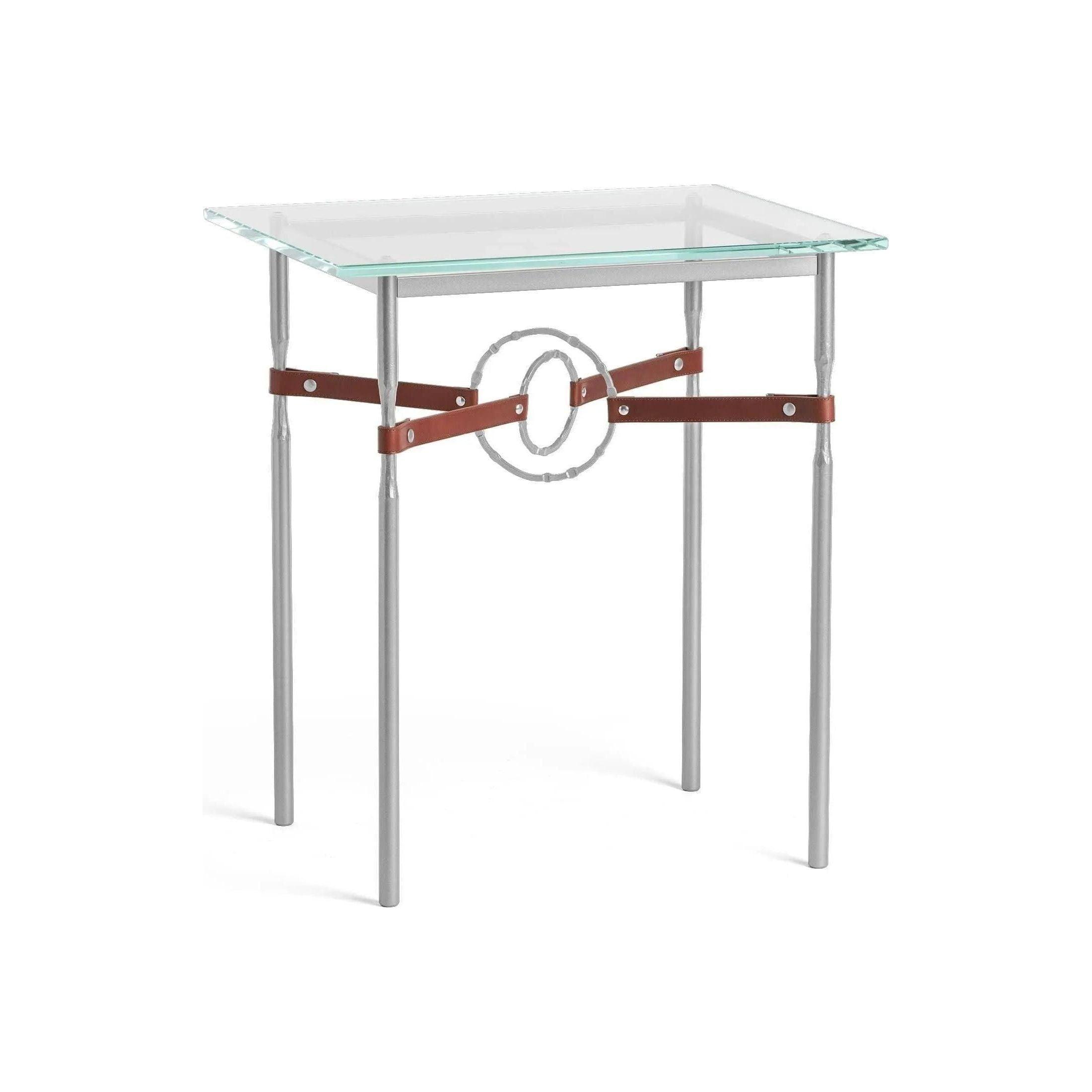 Hubbardton Forge - Equus Brown Leather Side Table - 750116-82-82-LB-VA0717 - Canada Light Shop