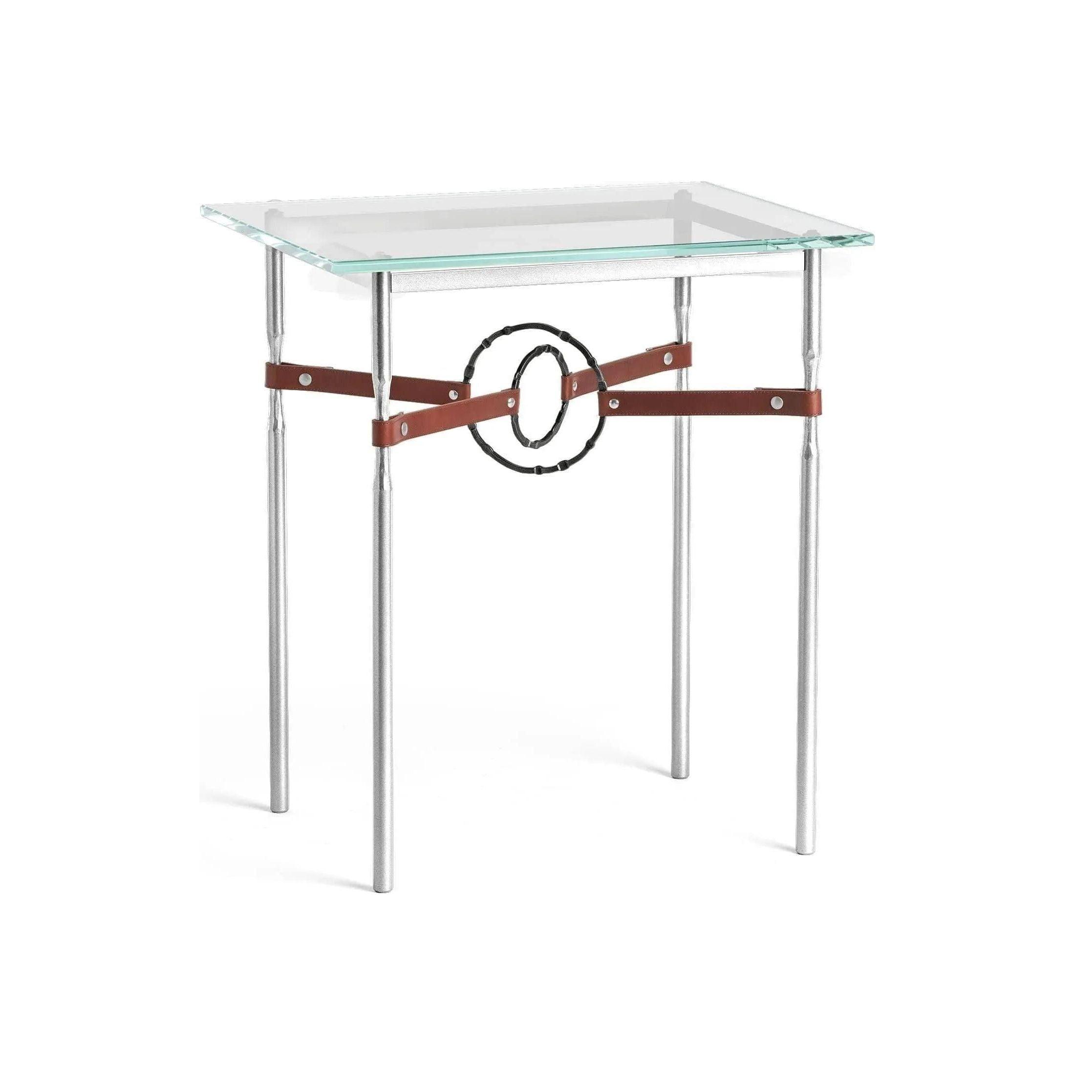 Hubbardton Forge - Equus Brown Leather Side Table - 750116-85-10-LB-VA0717 - Canada Light Shop