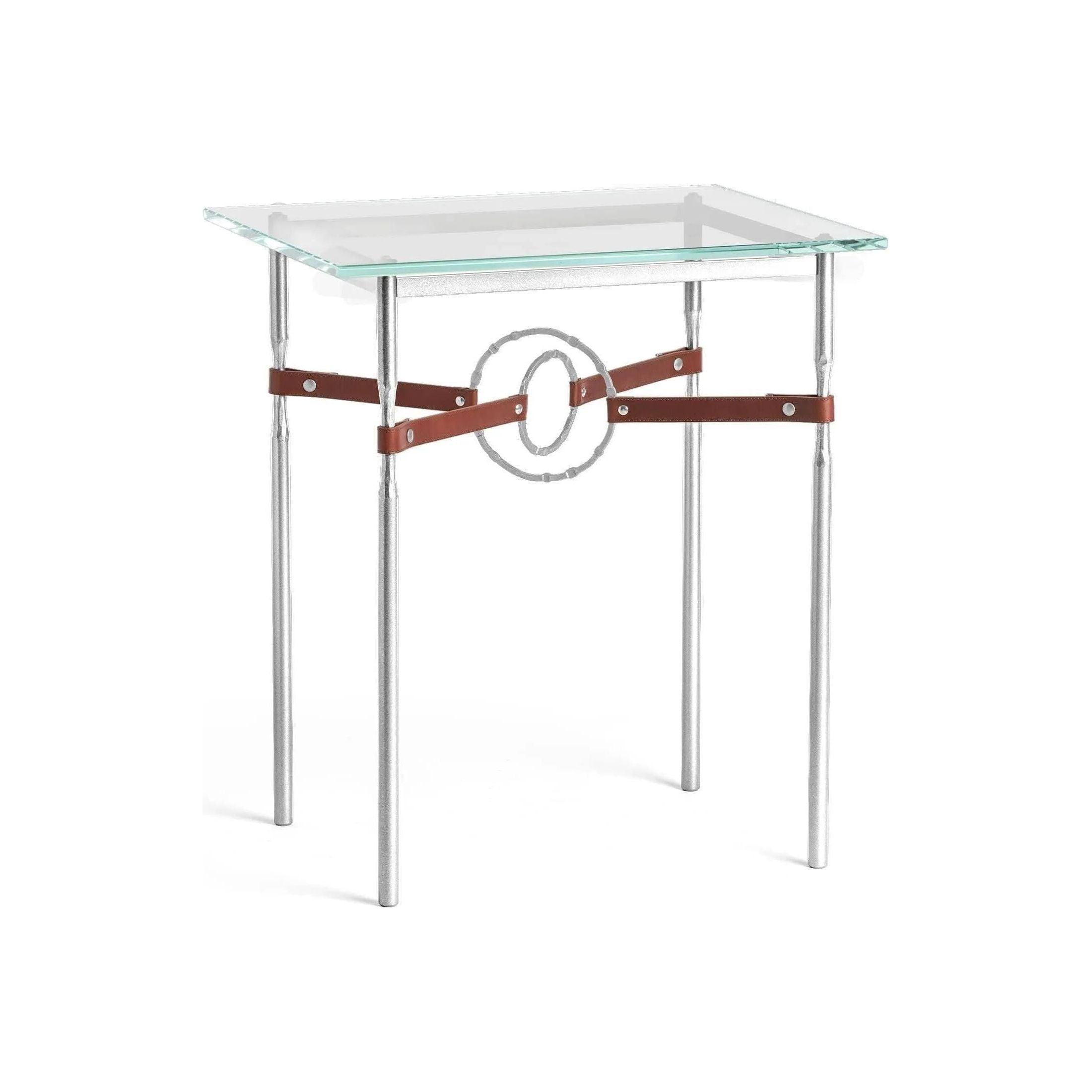 Hubbardton Forge - Equus Brown Leather Side Table - 750116-85-82-LB-VA0717 - Canada Light Shop